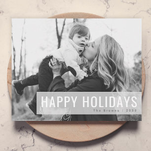 Monochrome Tage Weihnachten und Foto in Schwarz/