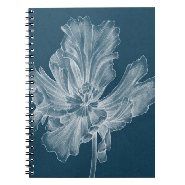 Monochrome Tulip II Notizblock (Vorderseite)