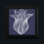 Monochrome Tulip III Schmuckschachtel<br><div class="desc">floral</div>