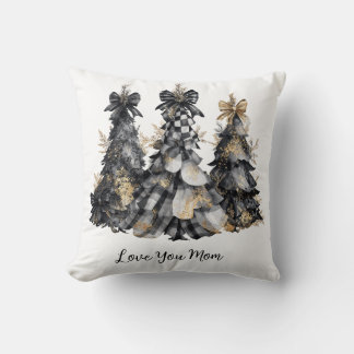 Monochrome Weihnachtsbälle mit FestivThrow-Kissen Kissen