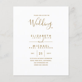 Monochrome, zweiseitige Ausführung von Goldtext-HA Flyer