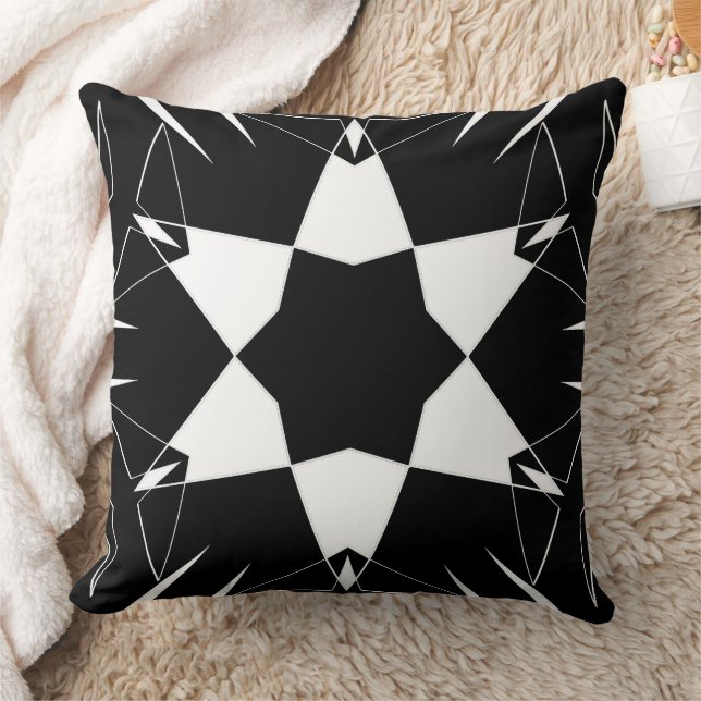 Monochromer Puls Kissen (Decke)