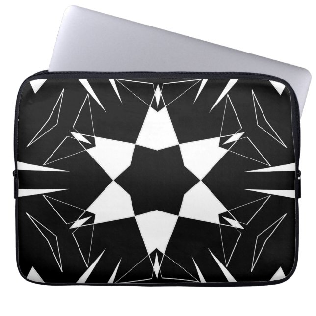 Monochromer Puls Laptopschutzhülle (Vorderseite)
