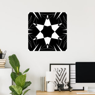 Monochromer Puls Poster