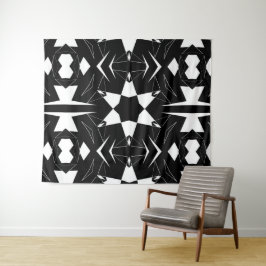 Monochromer Puls Wandteppich