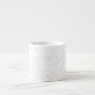Monochromes Blumenmuster – Elegante nahtlose Kunst Espressotasse