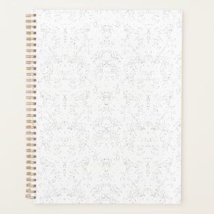 Monochromes Blumenmuster – Elegante nahtlose Kunst Planer