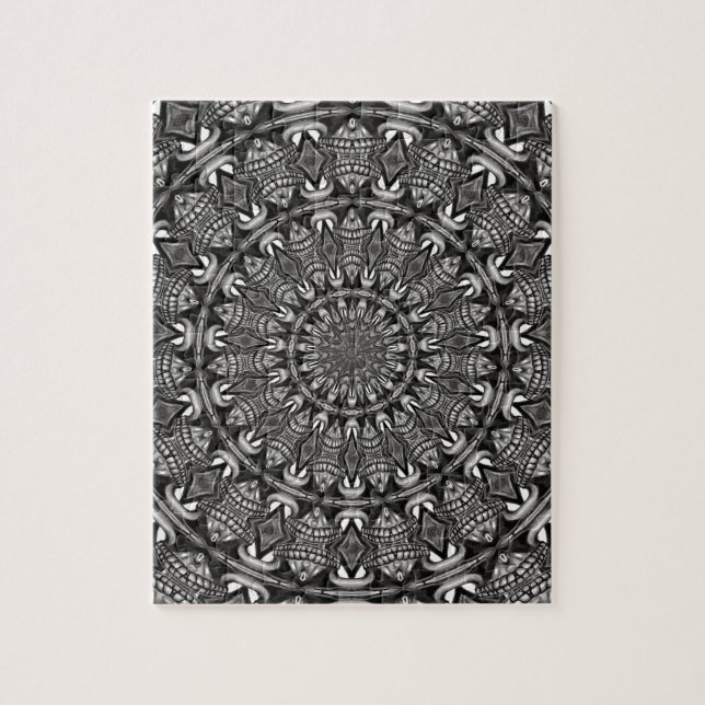 Monochromes Mandala (Vertikal)