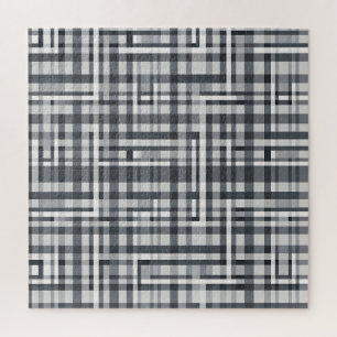 Monochromes Pixel-Kontrollgeometrisches Muster
