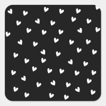 Monochromes Schwarz-Weiß-Herzmuster