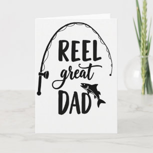 Monochromes Super-Dad-Kartenrollo Karte