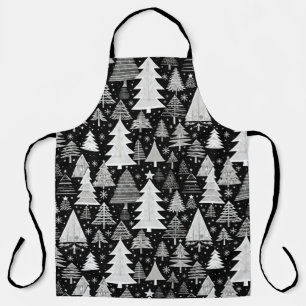 Monochromes Weihnachten Schürze