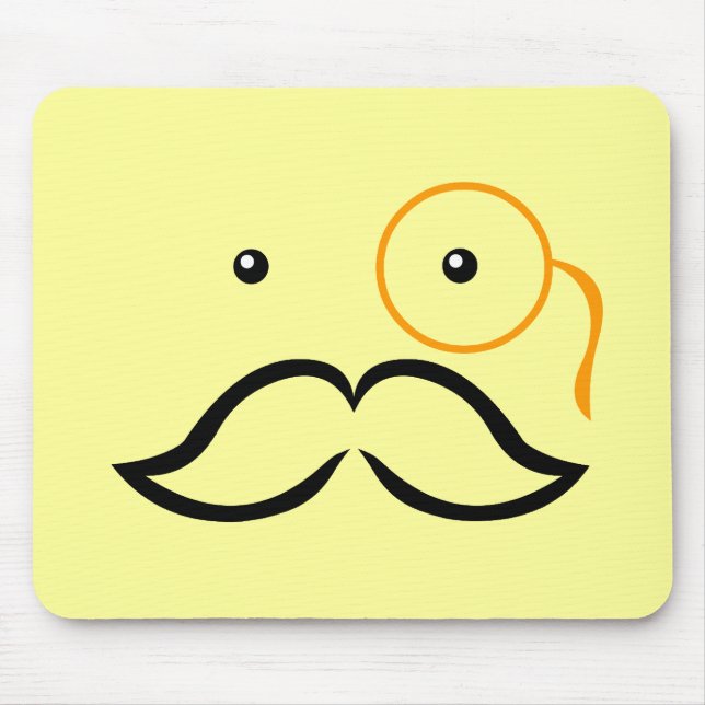 Monocle und Mustache Mousepad (Vorne)