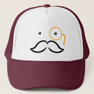 Monocle und Mustache Truckerkappe