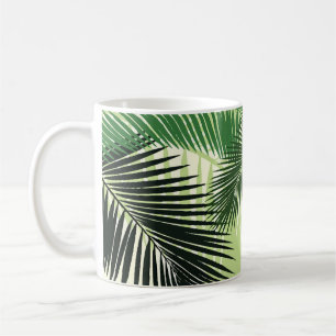 Monocolor Tropical Palm Trees Kaffeetasse