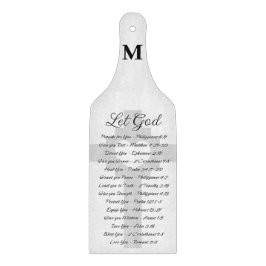 Monografie der Gottskriptur gelassen Schneidebrett