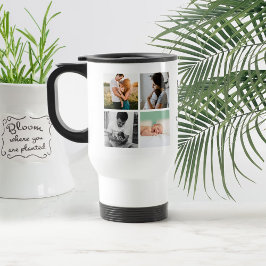 Monografie des Fotos der modernen Familie Reisebecher