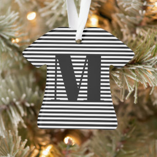 Monografische Erstreifen Weihnachten Ornament