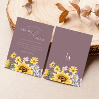 Monografische Hochzeit der Lila Sommerblumen