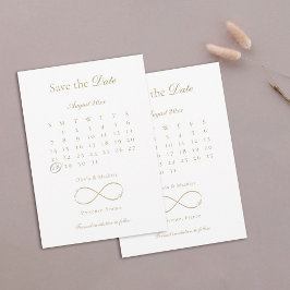 Monografische Hochzeit der Unendlichkeit der Liebe Save The Date