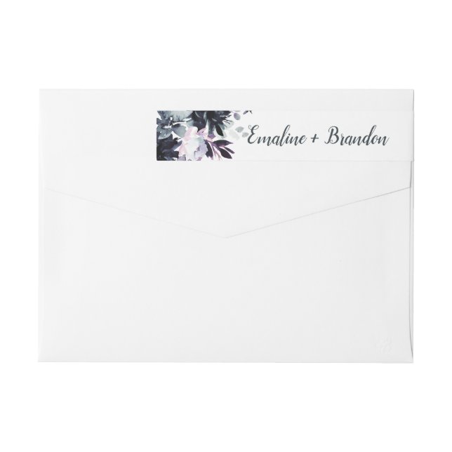 Monografische Hochzeit des Navy-Aquarells (Rückseite)