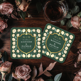 Monografische Hochzeit von Sword & Shield Rechteckiger Pappuntersetzer