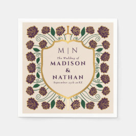 Monografische Hochzeit von Sword & Shield Serviette