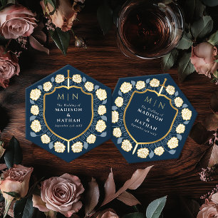 Monografische Hochzeit von Sword & Shield Untersetzer