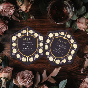 Monografische Hochzeit von Sword & Shield Untersetzer