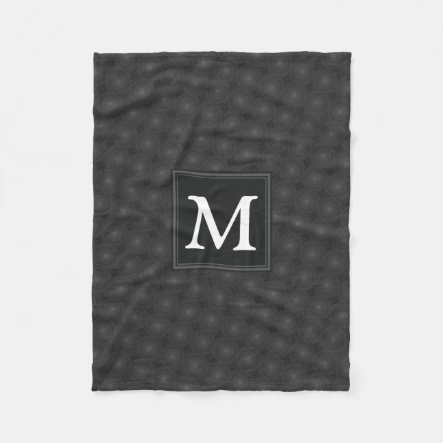 Monografisches Kreismuster Fleecedecke (Vorderseite)
