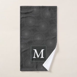 Monografisches Kreismuster Handtuch