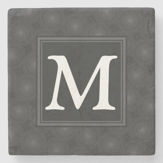 Monografisches Kreismuster Steinuntersetzer (Vorderseite)