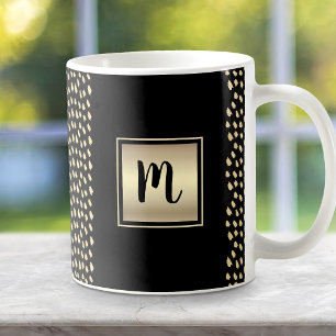 Monografisches Monogramm-Muster Kaffeetasse