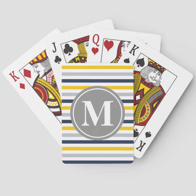 Monografisches Muster Spielkarten (Rückseite)