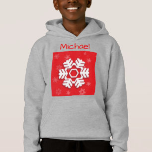 Monogram 20XX Hello Winter Holiday Snowflake Hoodie