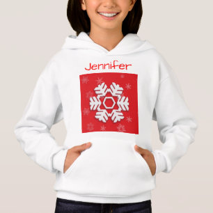 Monogram 20XX Hello Winter Holiday Snowflake Hoodie