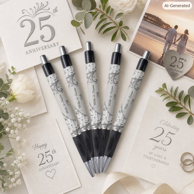 Monogram 25-Jubiläum-Keepake-Pen Kugelschreiber (Von Creator hochgeladen)