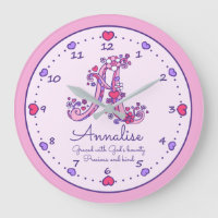 Monogram A heart girls name was rosa clock bedeute