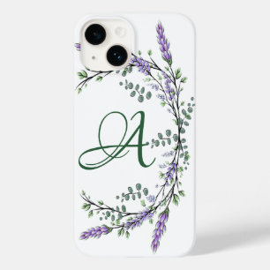 Monogram A Lavender Eucalyptus Case-Mate iPhone Ca 14 Hülle