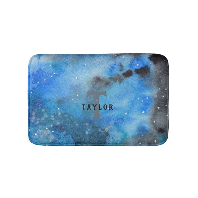 Monogram Abstrakt Art Badematte (Vorderseite)