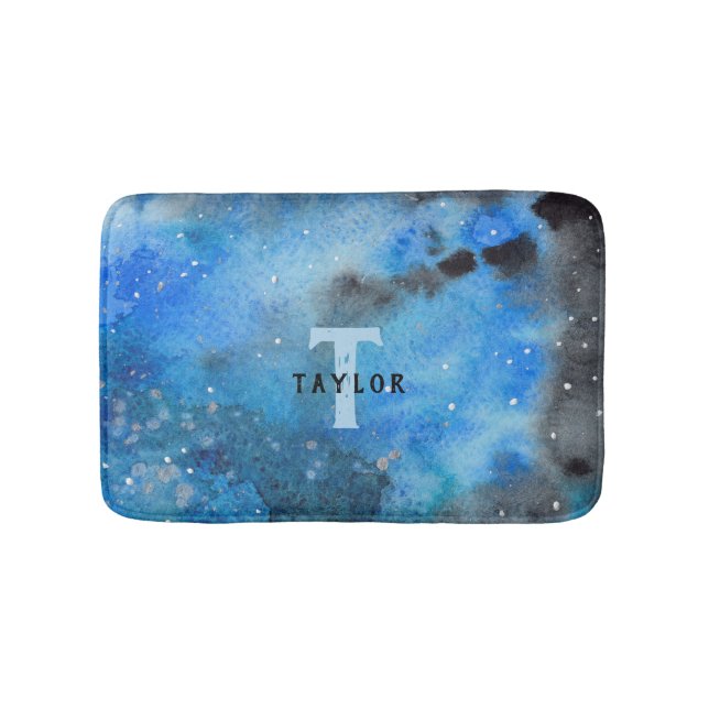 Monogram Abstrakt Art Badematte (Vorderseite)