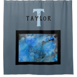 Monogram Abstrakt Art Duschvorhang