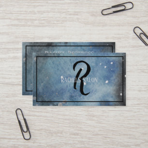 Monogram Abstrakt Moderne Kunstfarbe Visitenkarte