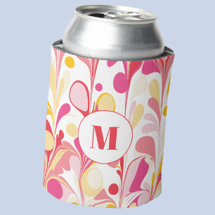 Monogram Abstrakt Summer Pink Marbor Dosenkühler