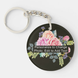 Monogram-Acrylic RD One Side für benutzerdefiniert Schlüsselanhänger