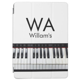 Monogram add initial letter name text piano music  iPad air hülle