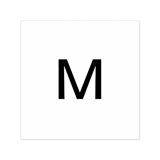 Monogram Add name Letter Anfangsbuchstabe Permastempel (Design)