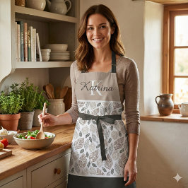 Monogram All-over-Print-Schürze Schürze