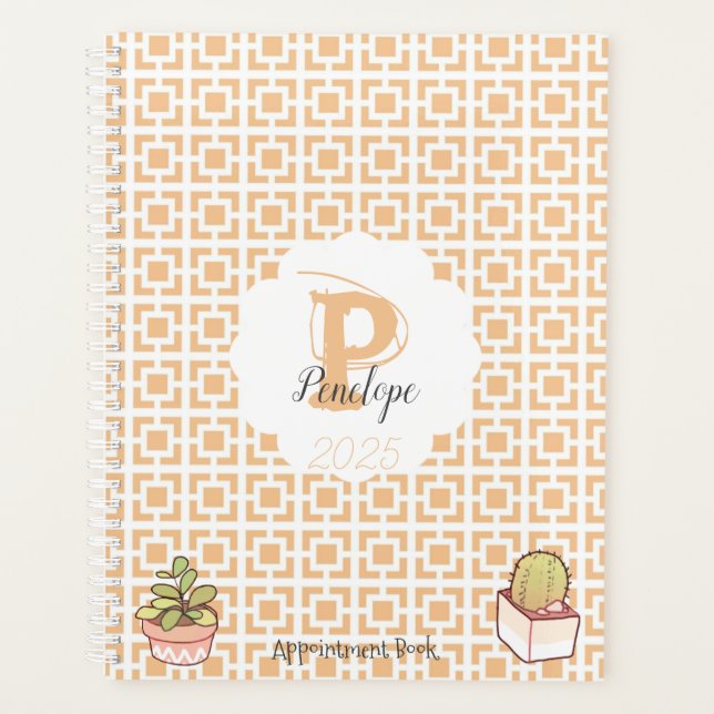 Monogram Appointment Book 2025 Pattern (Devant)