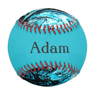 Monogram Aqua Abstrakt Baseball
